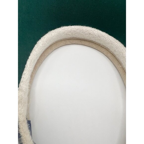 VTG 90s Two Square Fabric Sun Visor W Sweatband OS Made In USA Town Talk Golfing - Picture 7 of 10